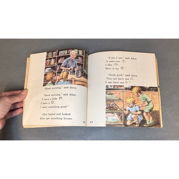 Vintage 1957 Open The Door Book-Alice and Jerry-Basic Readers #3 Illustartions - Picture 4 of 8